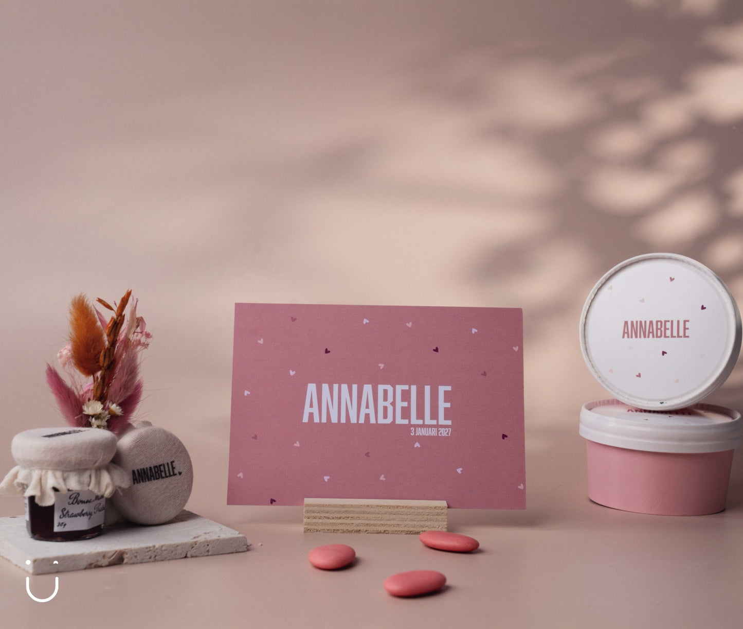 10x Deugeniet doopsuiker doosje - Roze - Deugeniet - Doopsuiker diy