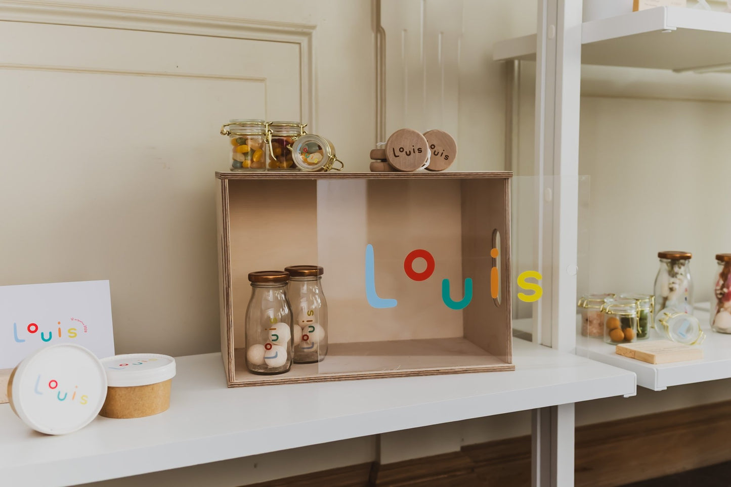 10x Glazen potje met naam - Doopsuiker - Deugeniet - Doopsuiker diy