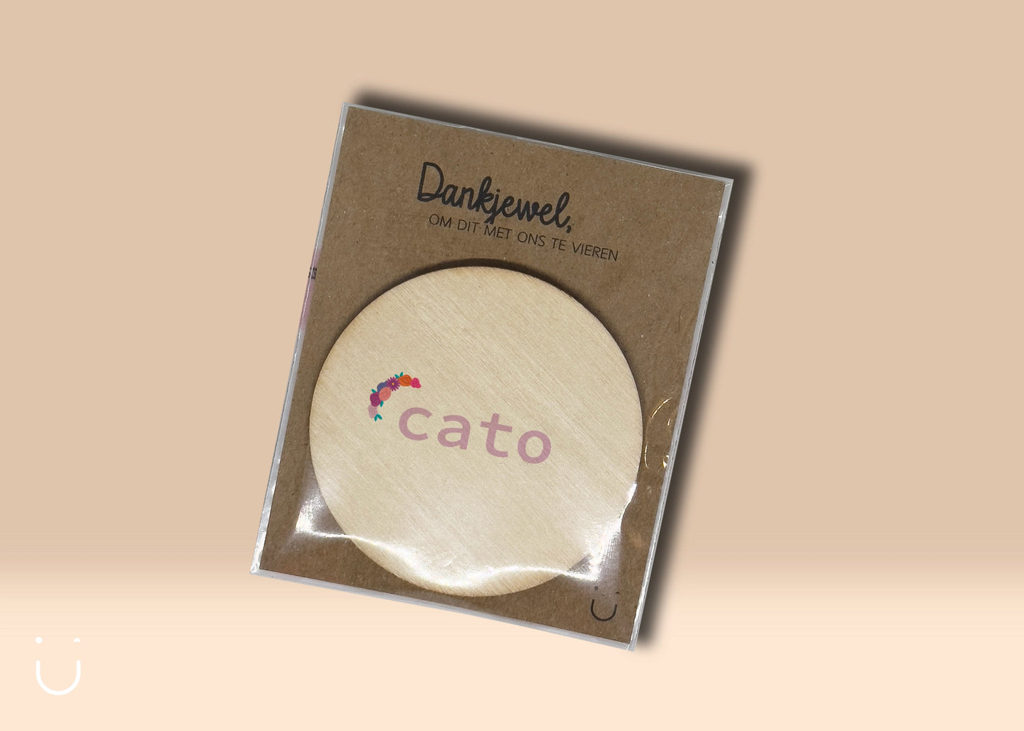 10x Houten magneetje - Deugeniet - Communiebedankjes
