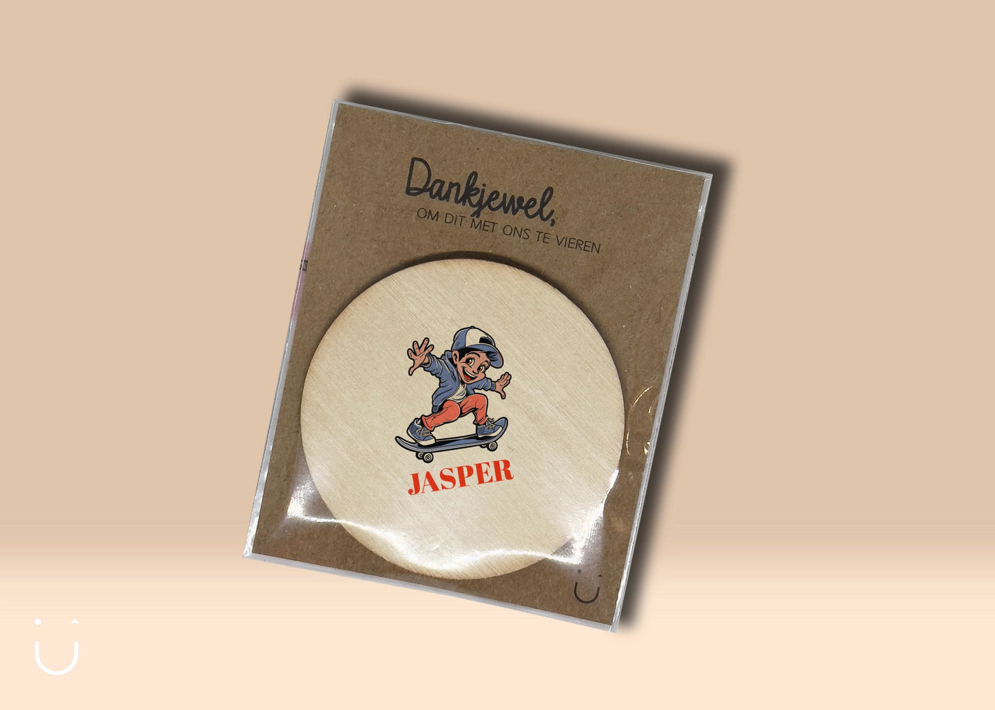 10x Houten magneetje - Deugeniet - Communiebedankjes