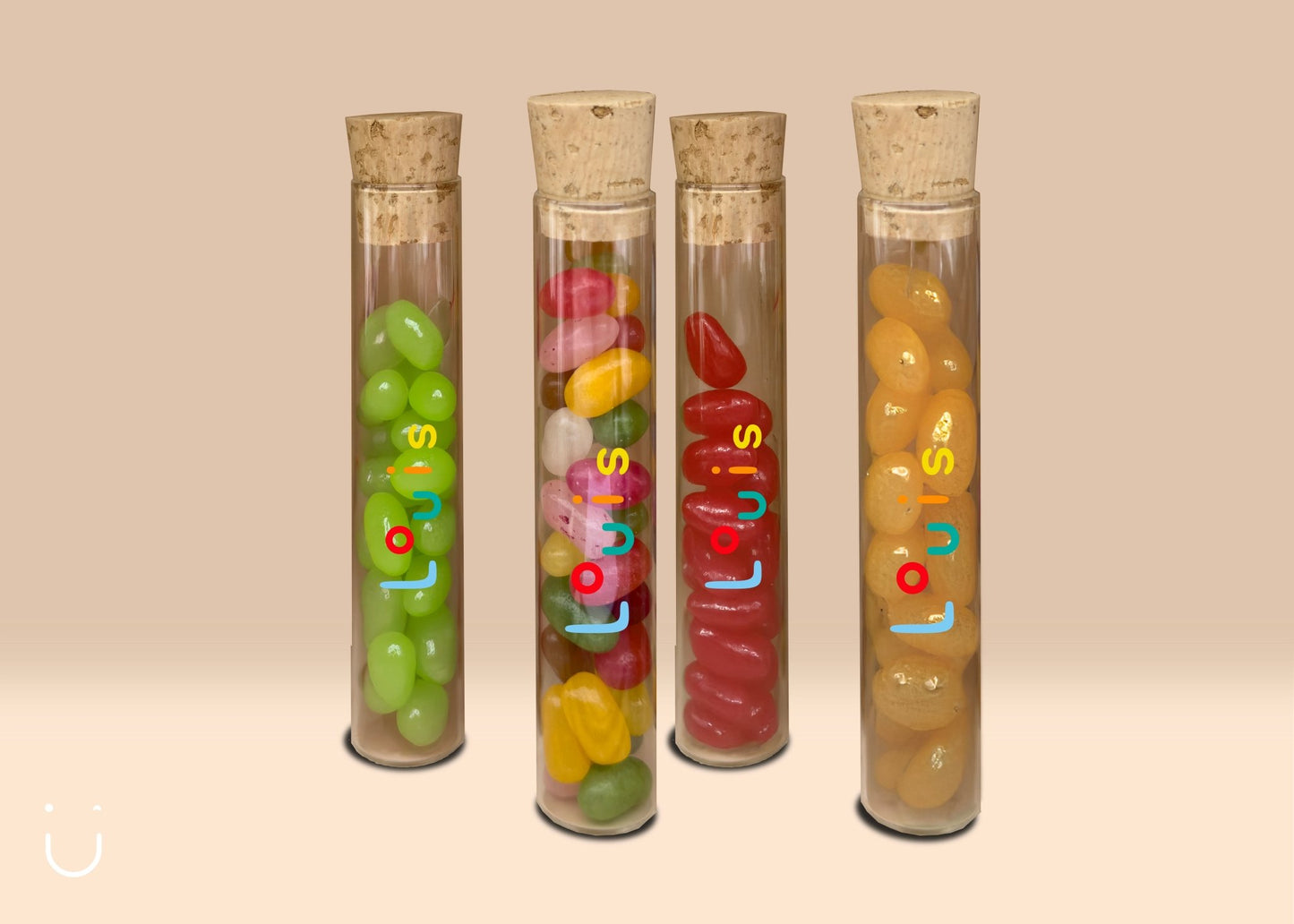 10x Proefbuisje met jellybeans - Deugeniet - Doopsuiker diy