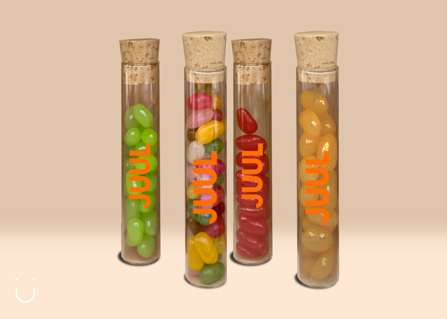 10x Proefbuisje met jellybeans - Deugeniet - Doopsuiker diy