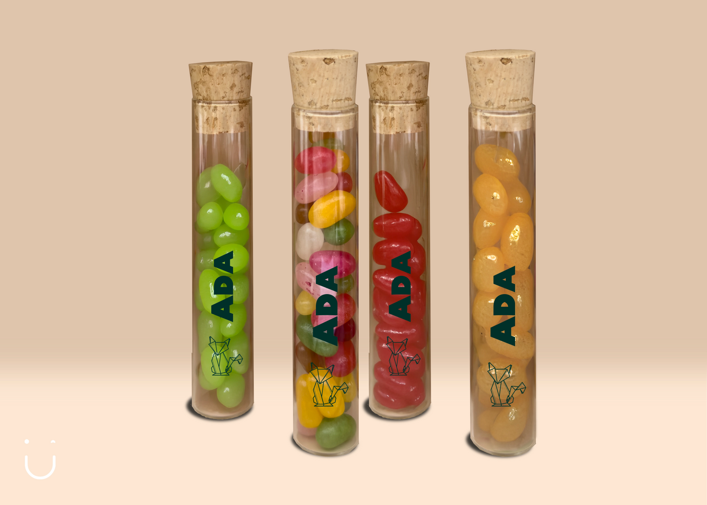 10x Proefbuisje met jellybeans - Deugeniet - Doopsuiker diy