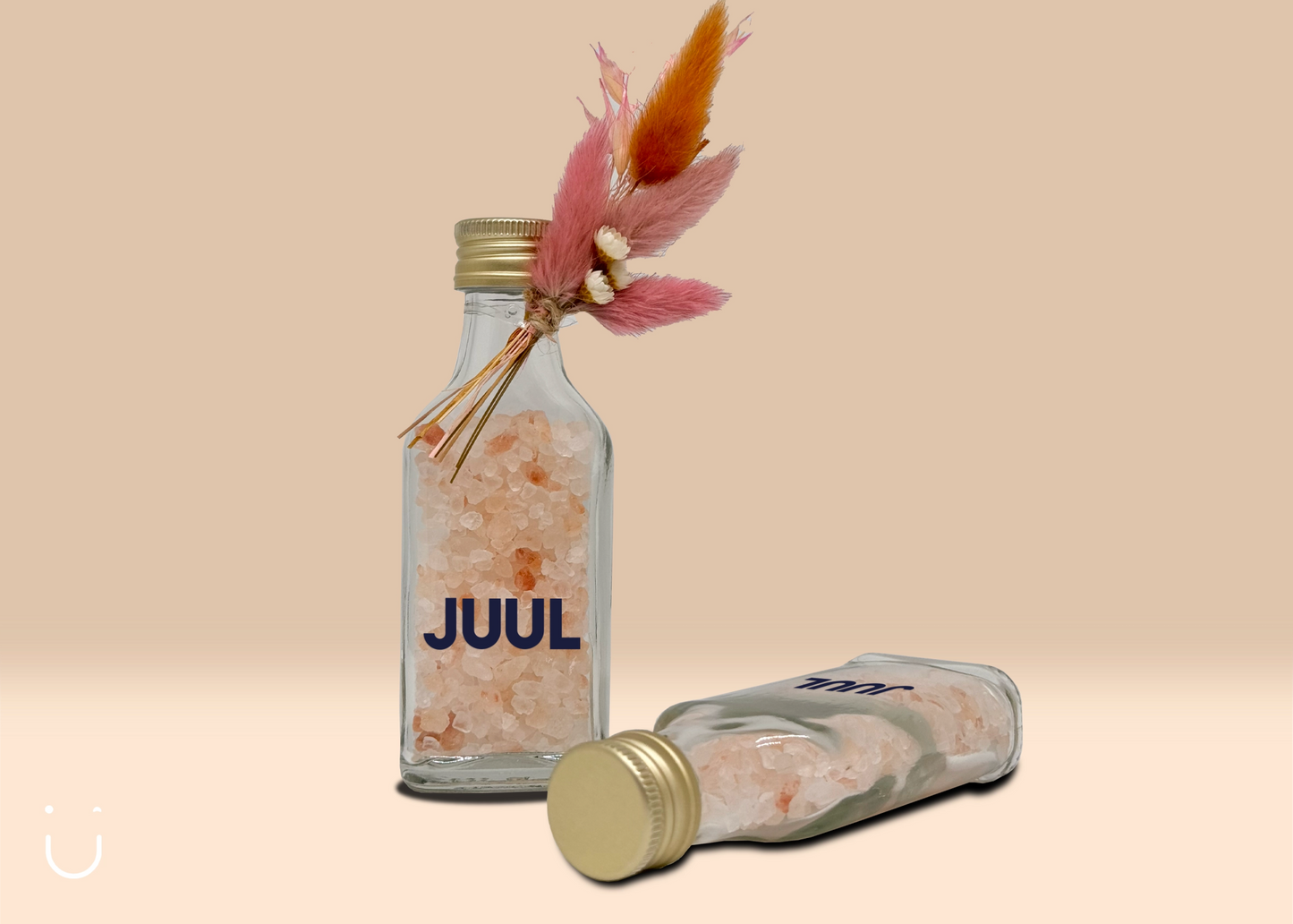 5x Flesje met badzout - geboorte - Deugeniet - Doopsuiker diy