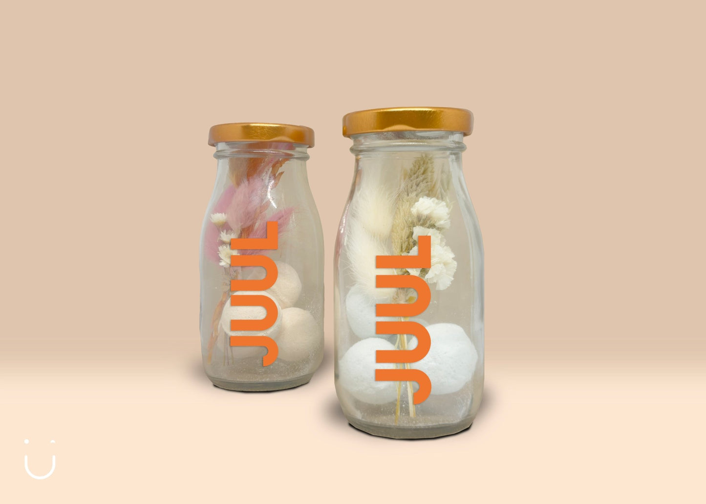 5x Melkflesje met 4 bruisballetjes - Deugeniet - Doopsuiker diy