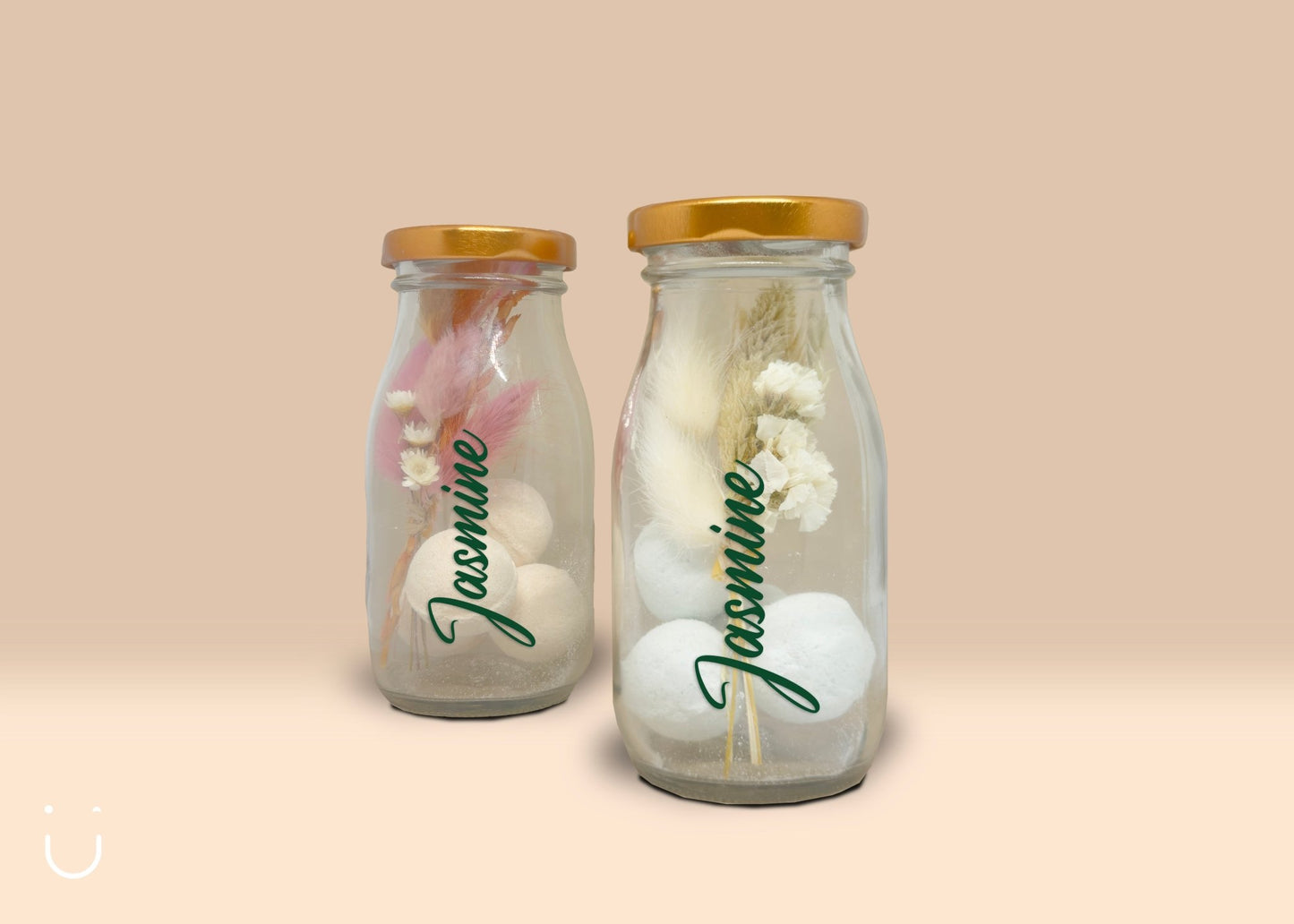 5x Melkflesje met 4 bruisballetjes - Deugeniet - Doopsuiker diy