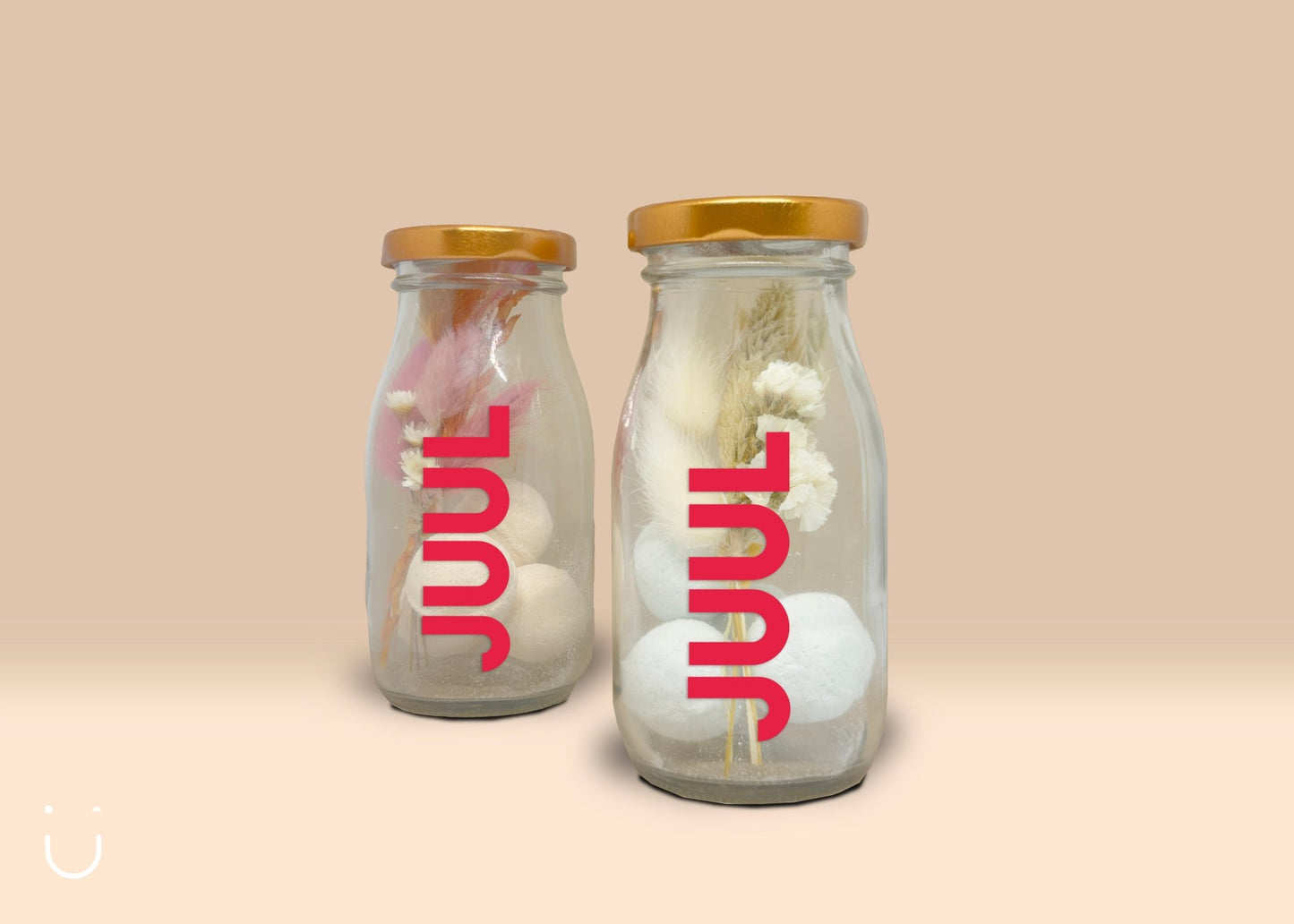 5x Melkflesje met 4 bruisballetjes - Deugeniet - Doopsuiker diy