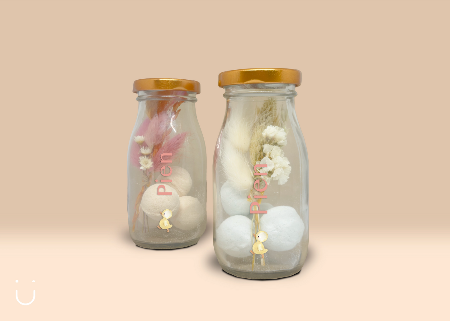 5x Melkflesje met 4 bruisballetjes - Doopsuiker - Deugeniet - Doopsuiker diy
