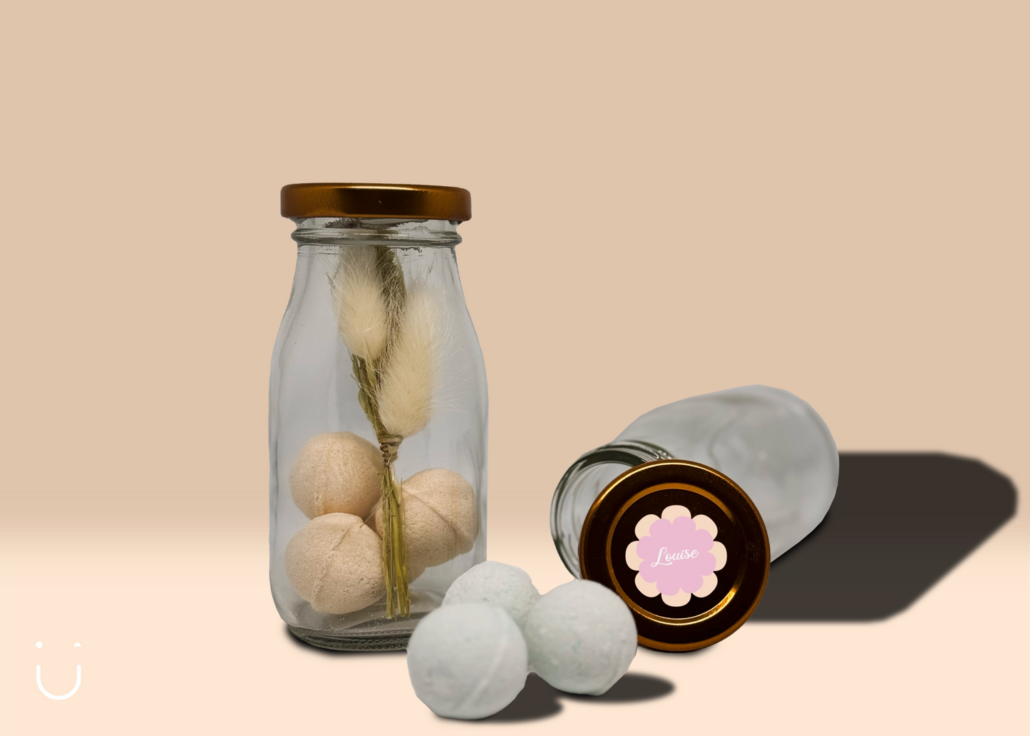 5x Melkflesje met bruisballetjes - communie - Deugeniet - Communiebedankjes