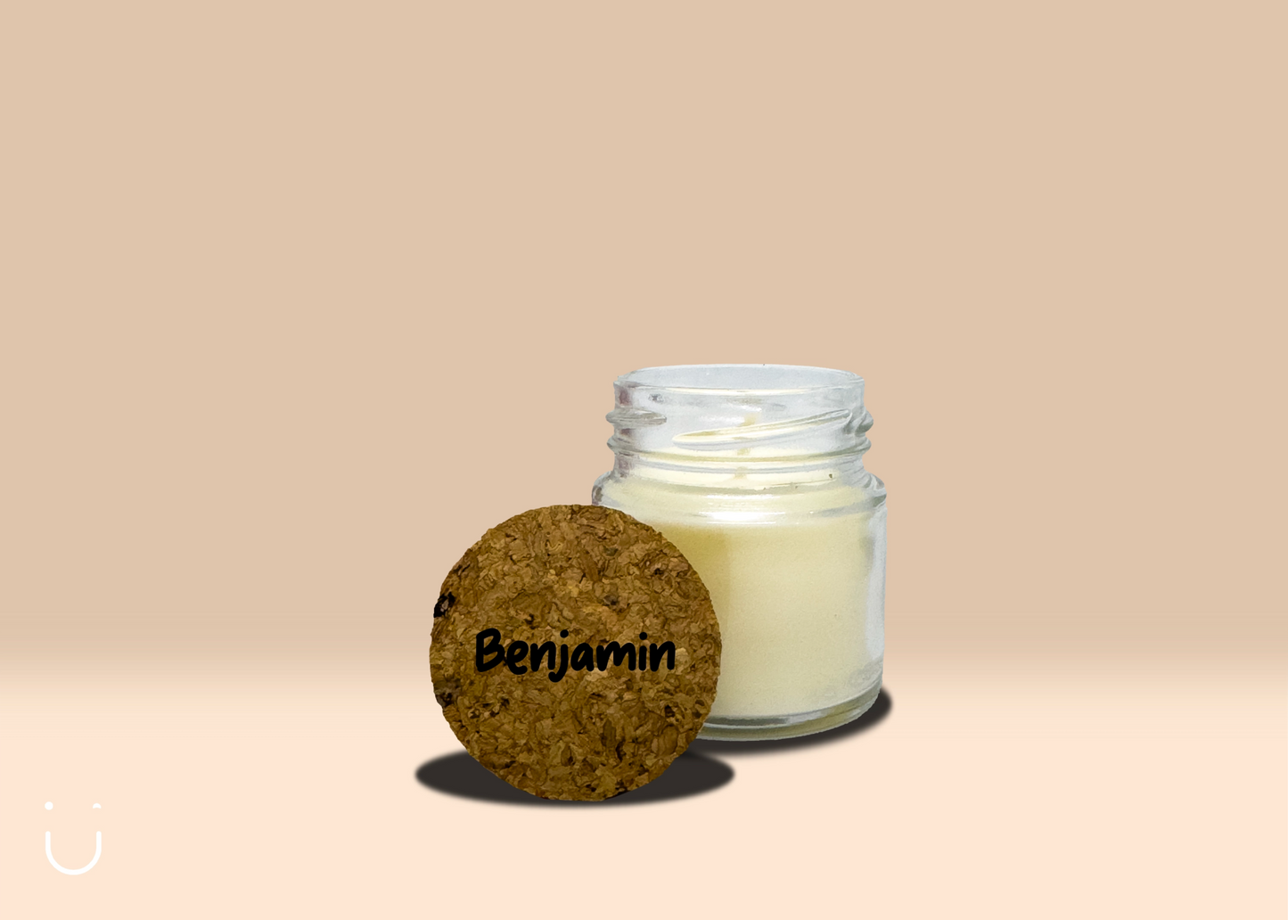 5x Mini geurkaars - Wit - Deugeniet - Doopsuiker diy
