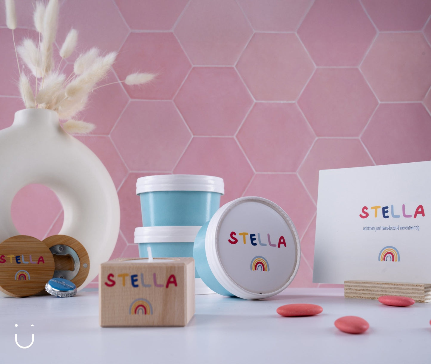 5x Theelichthouder - Doopsuiker - Deugeniet - Doopsuiker diy