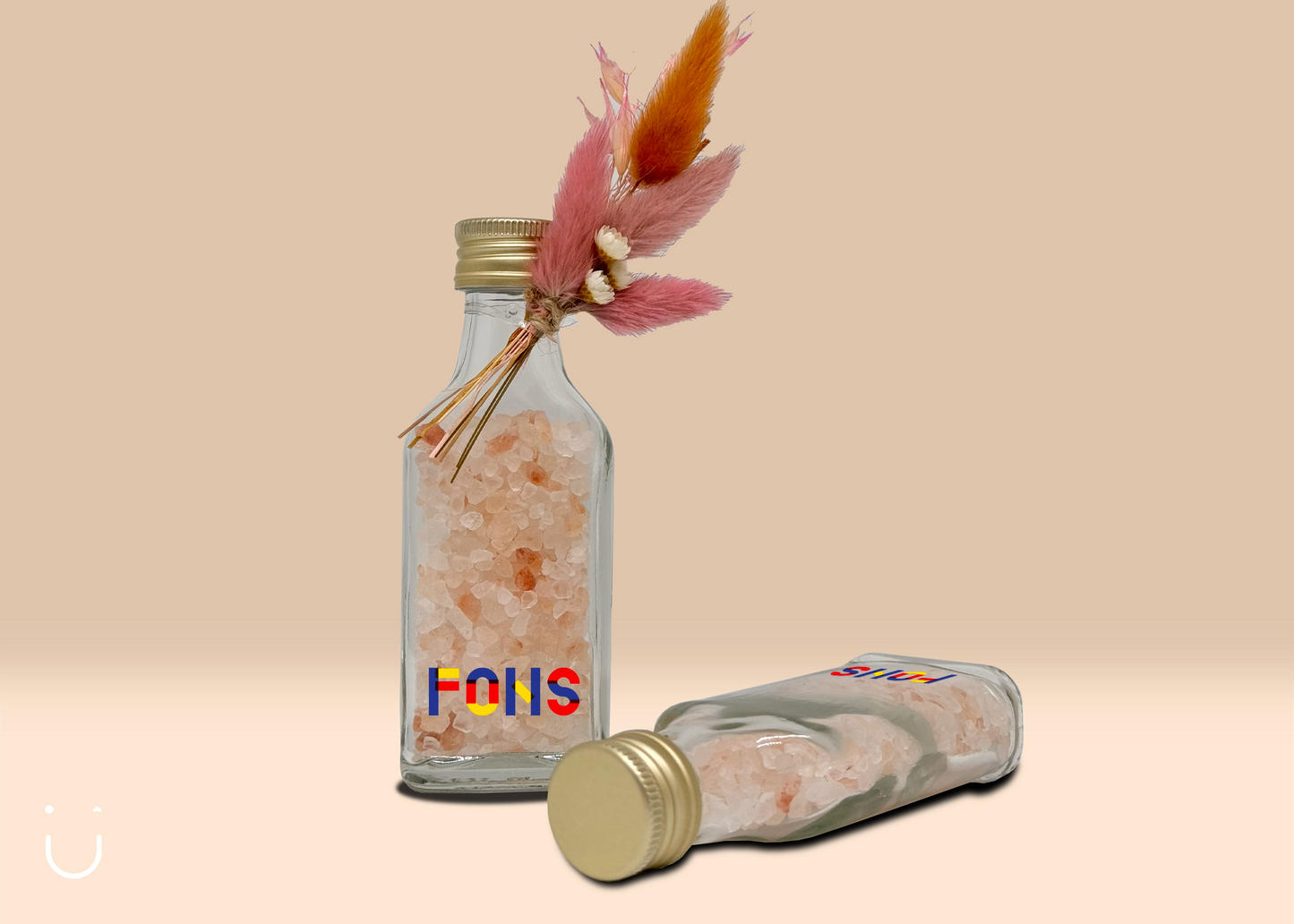 5x Flesje met badzout - Doopsuiker
