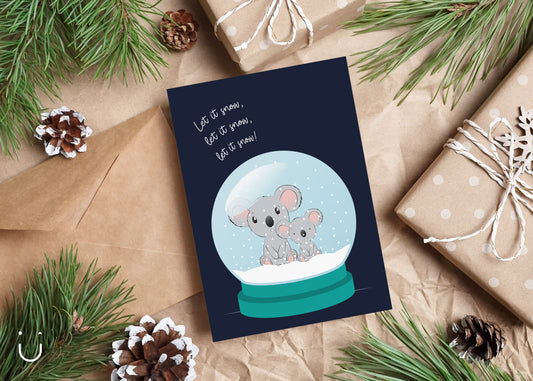 Let it snow, let it snow ... - kerstkaartjes