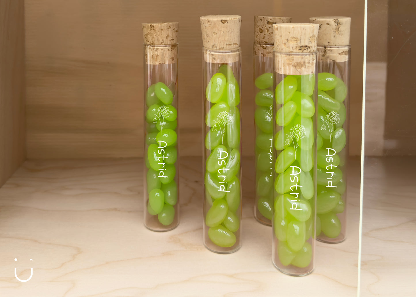 10x Buisje met jellybeans - Doopsuiker