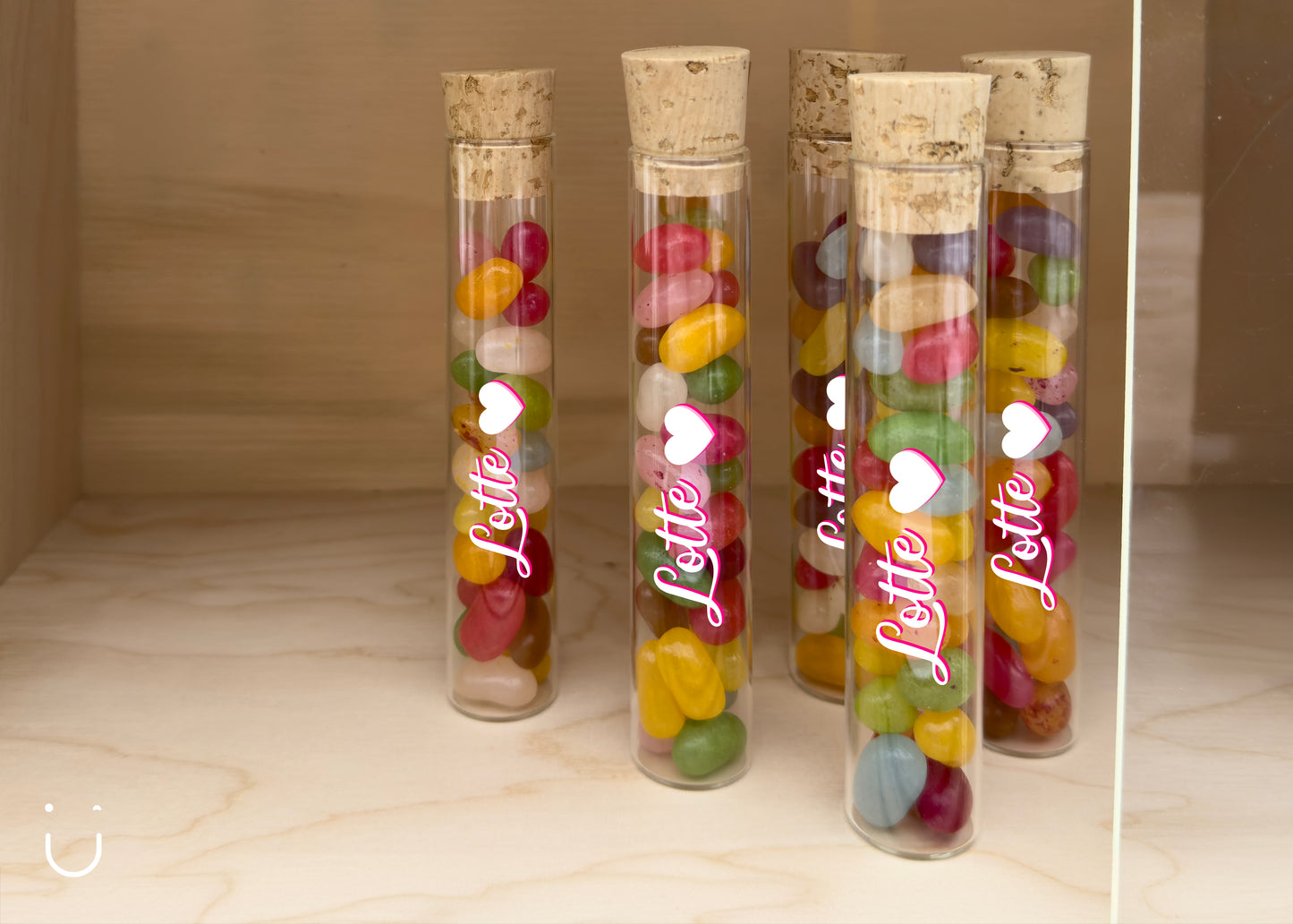 10x Buisje met jellybeans - Doopsuiker