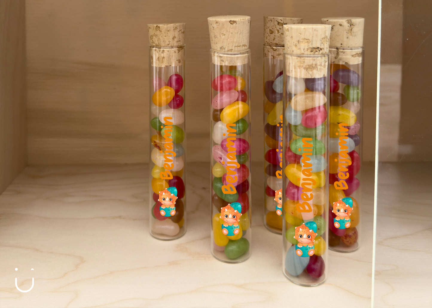 10x Buisje met jellybeans - Doopsuiker