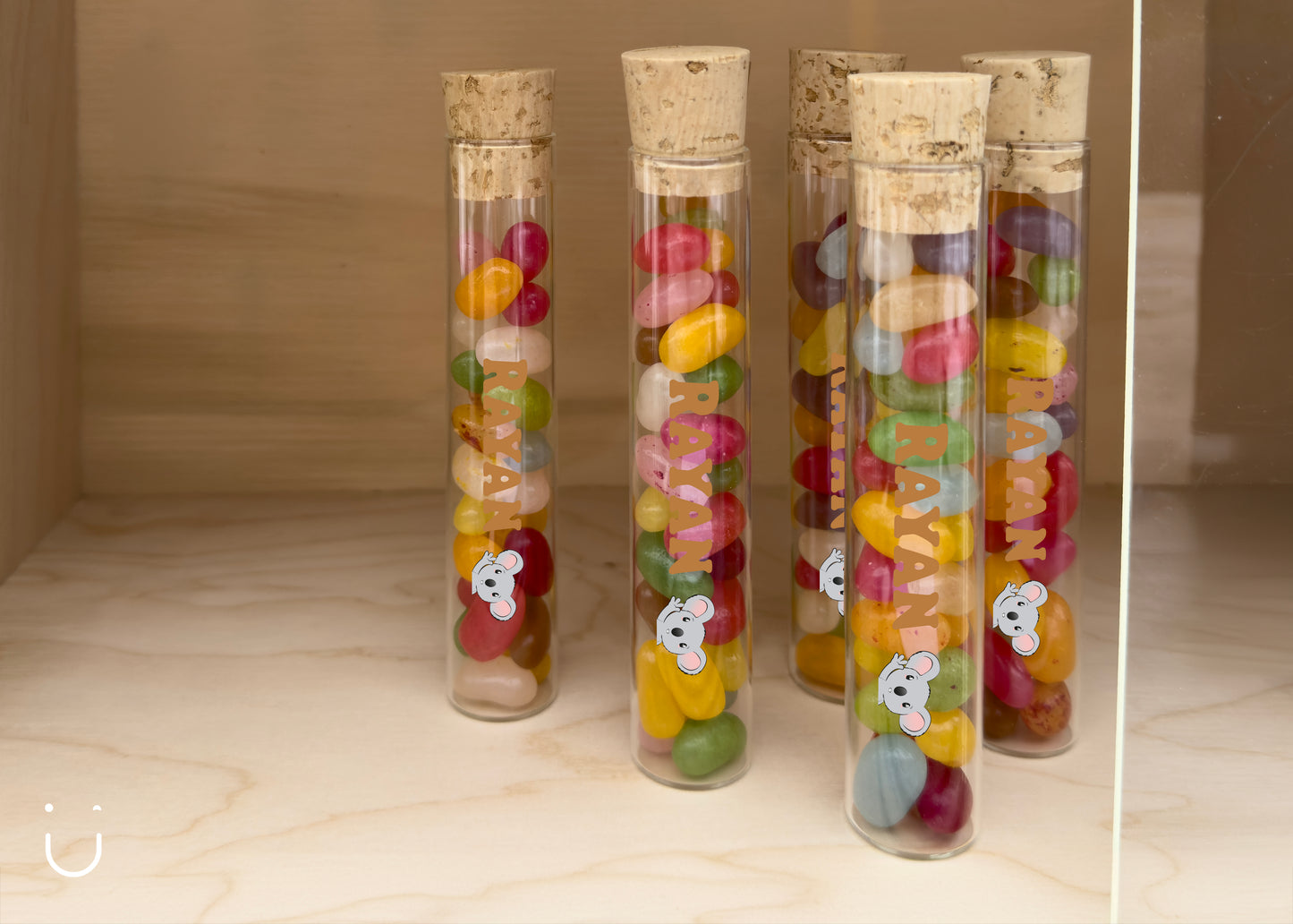10x Buisje met jellybeans - Doopsuiker