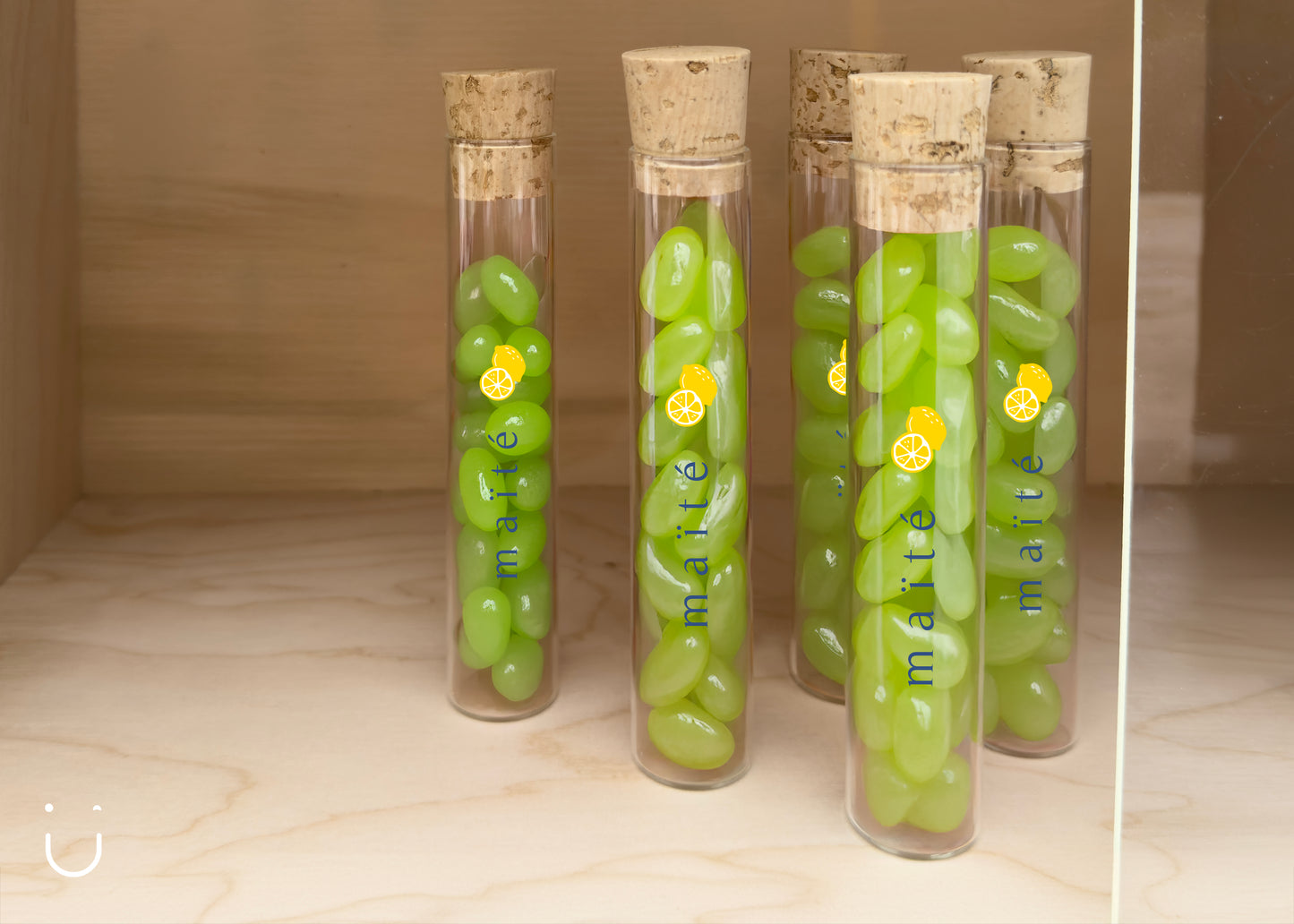10x Buisje met jellybeans - Doopsuiker