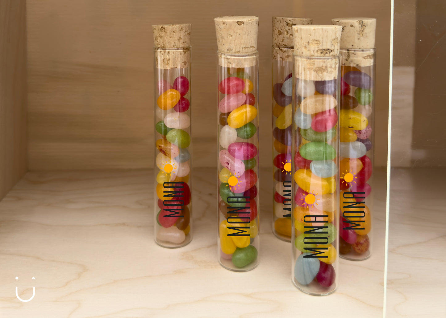 10x Buisje met jellybeans - Doopsuiker