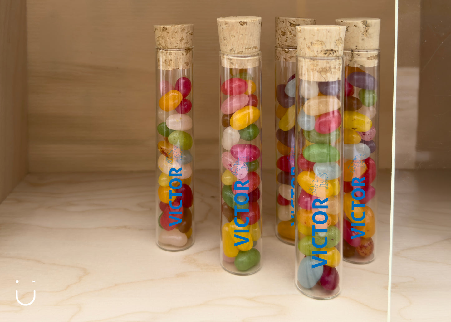 10x Buisje met jellybeans - Doopsuiker