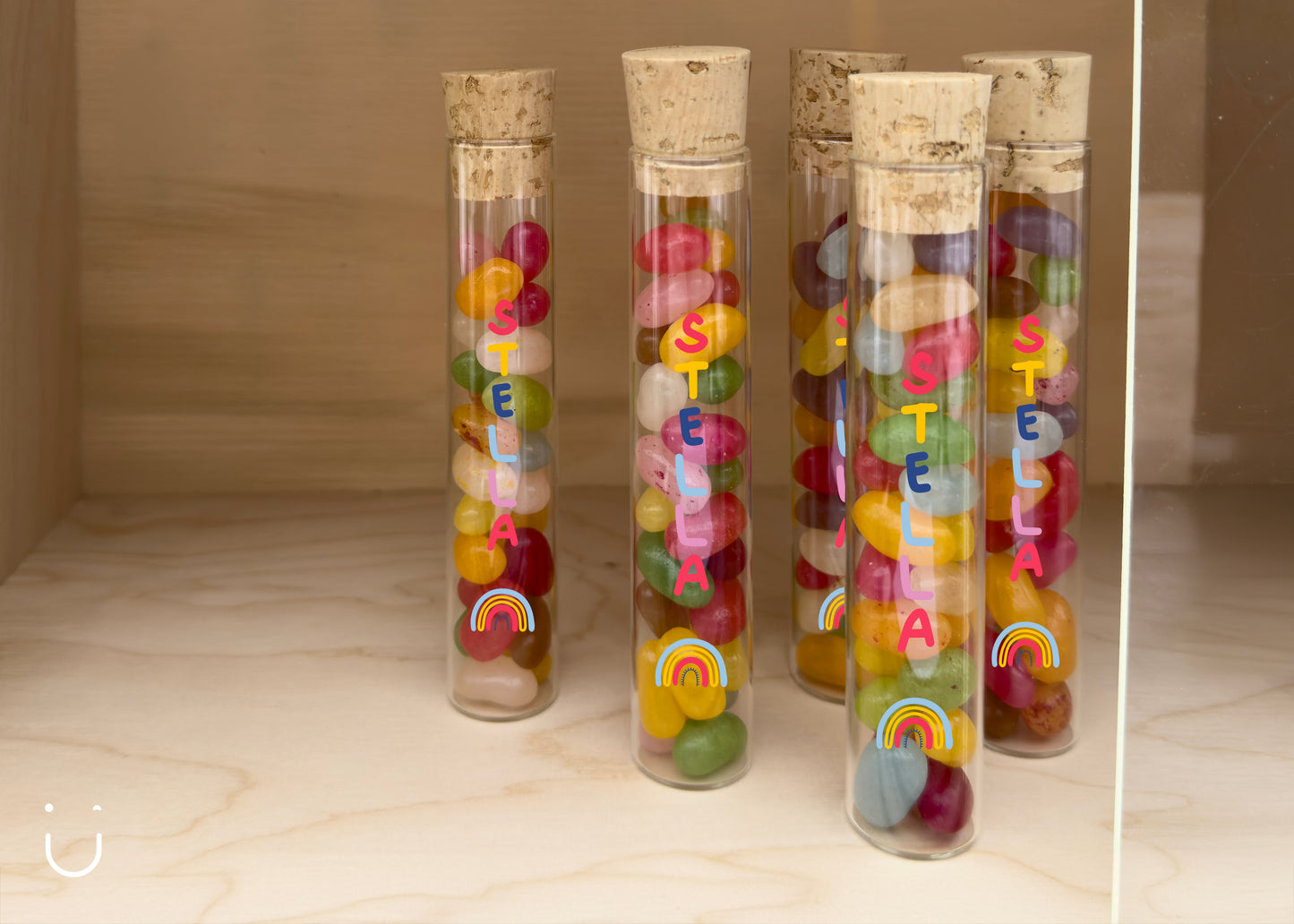 10x Buisje met jellybeans - Doopsuiker