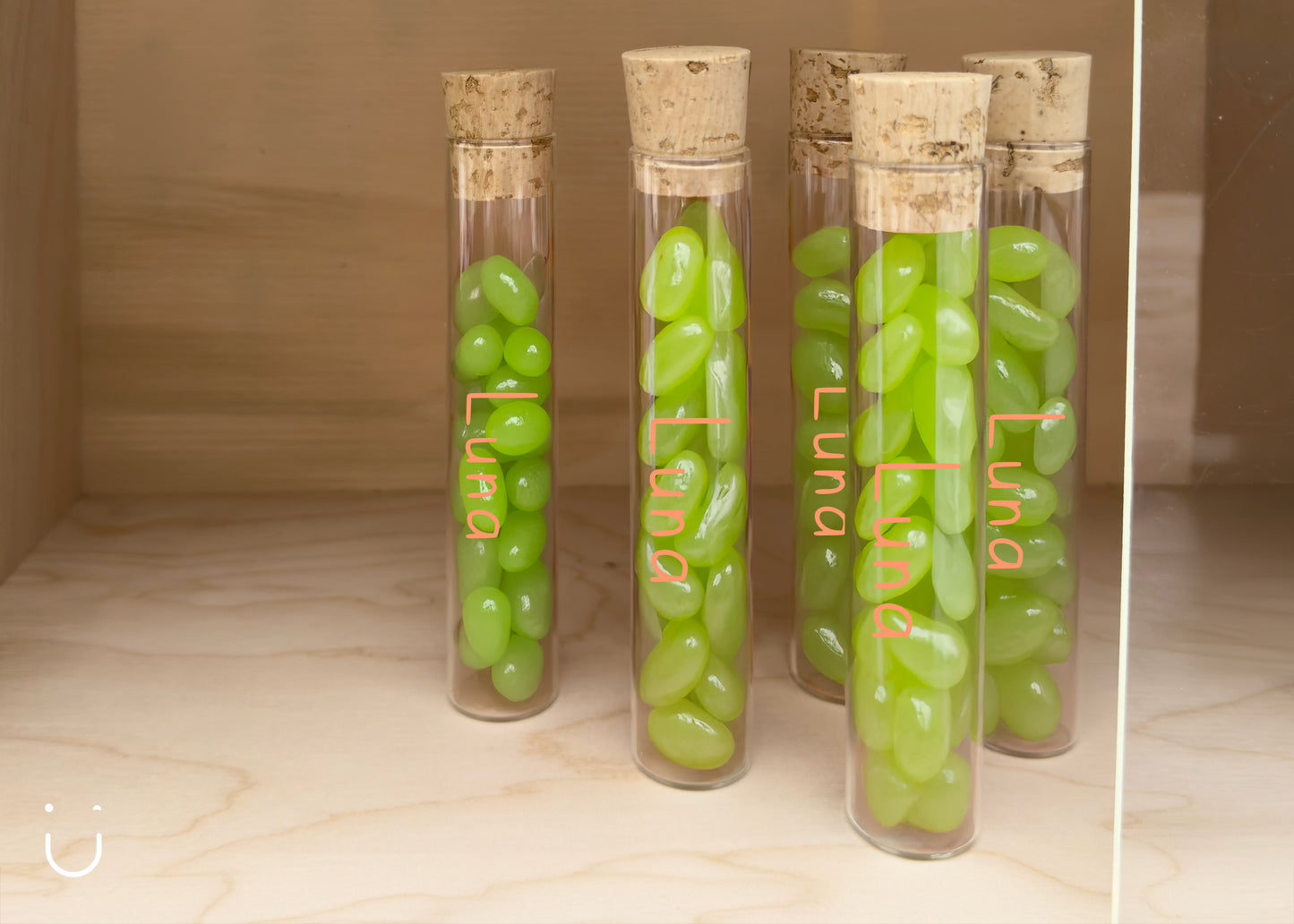 10x Buisje met jellybeans - Doopsuiker