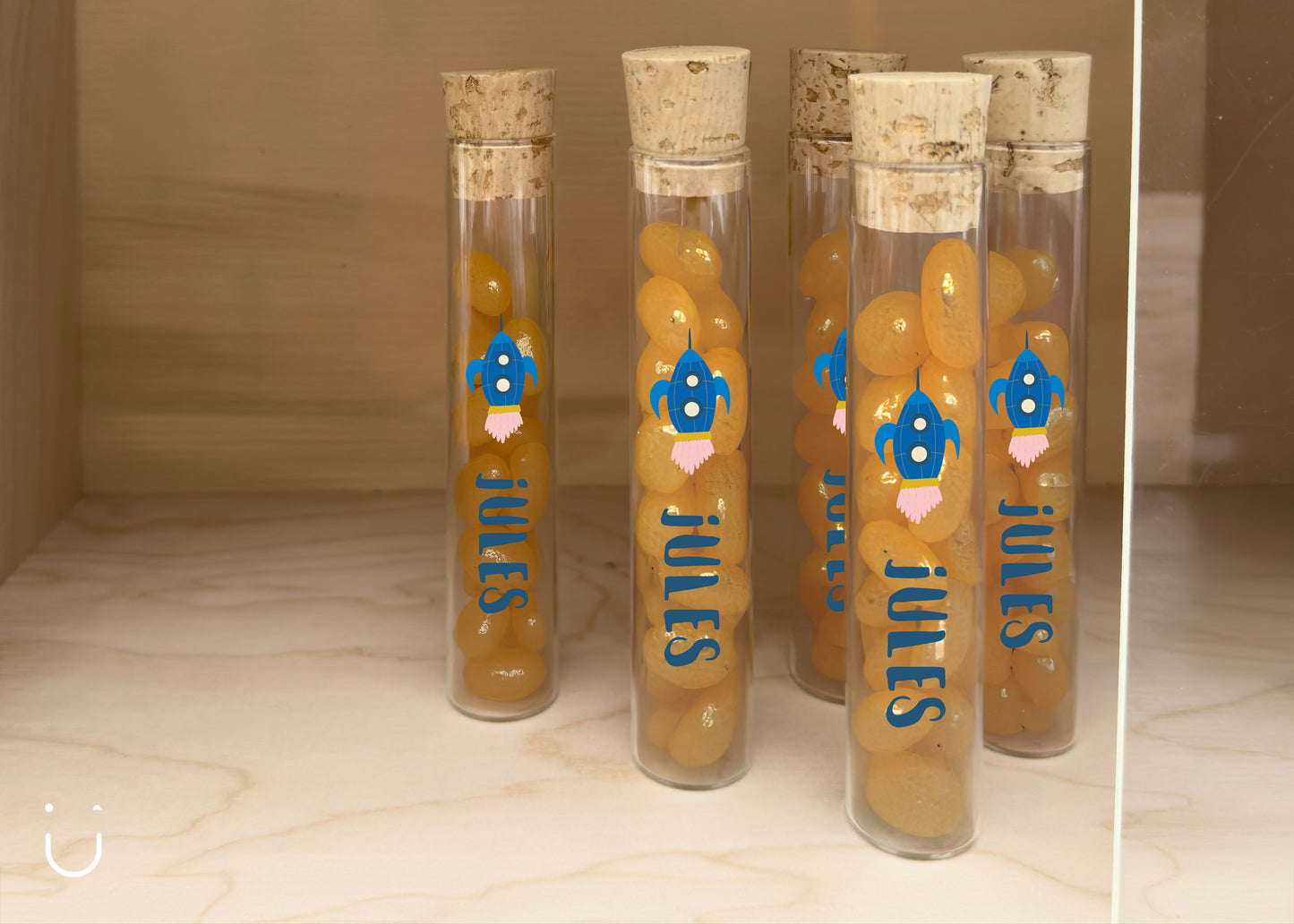 10x Buisje met jellybeans - Doopsuiker
