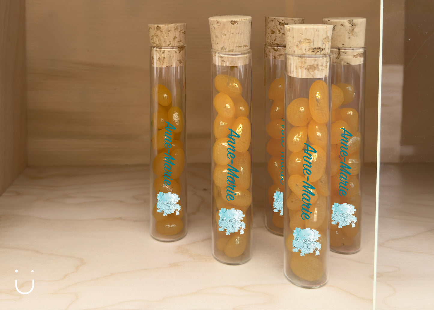 10x Buisje met jellybeans - Doopsuiker