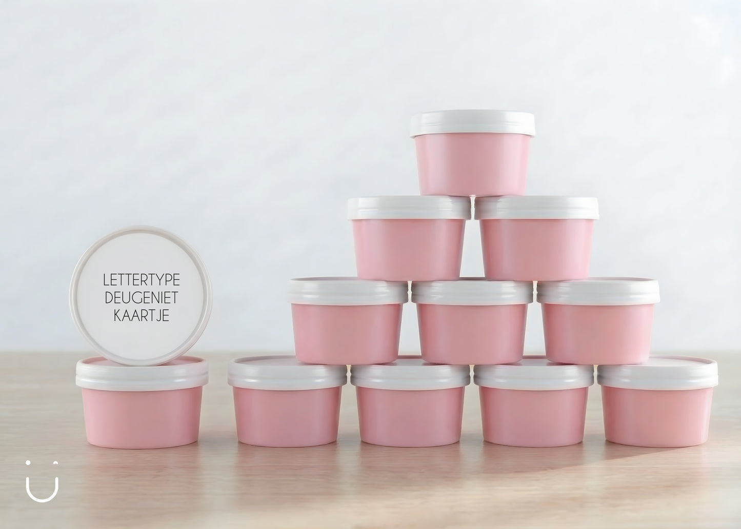 Deugeniet doopsuiker doosje - Roze • per 10 stuks