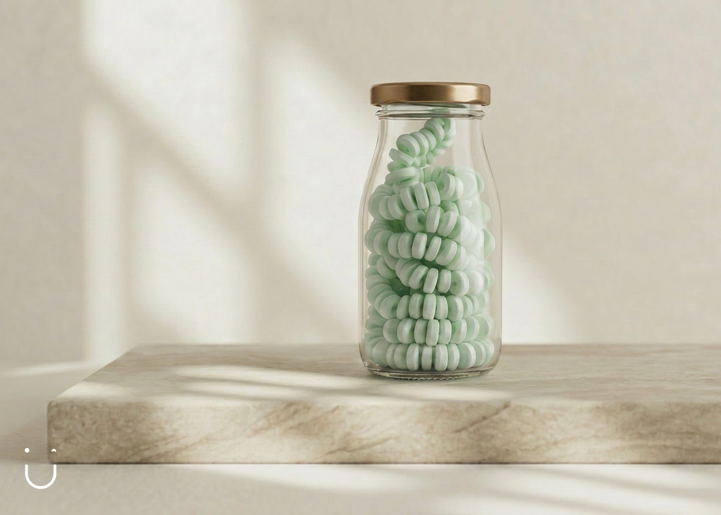 Snoepketting groen - Doopsuiker