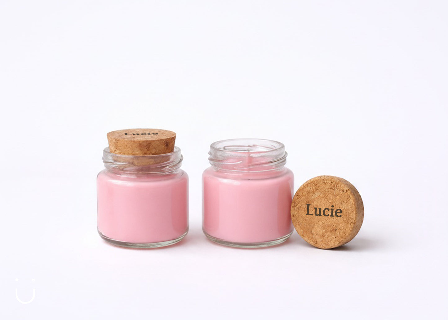 Mini kaars - Roze - Doopsuiker