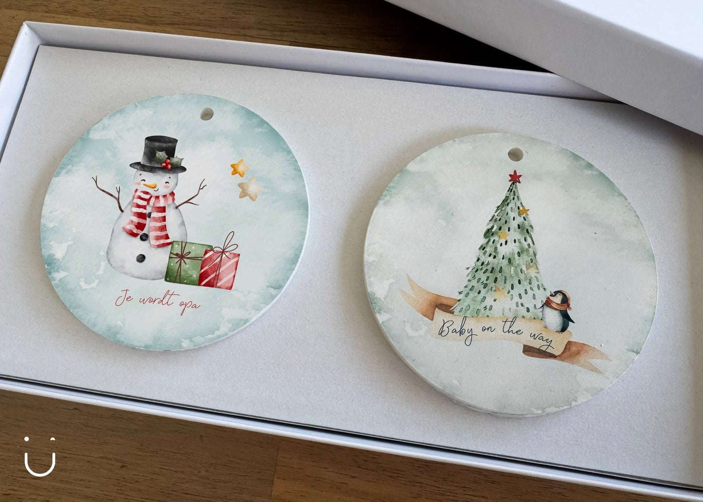 Cadeauset - Kersthangers - Je wordt opa - Deugeniet - Grootouders
