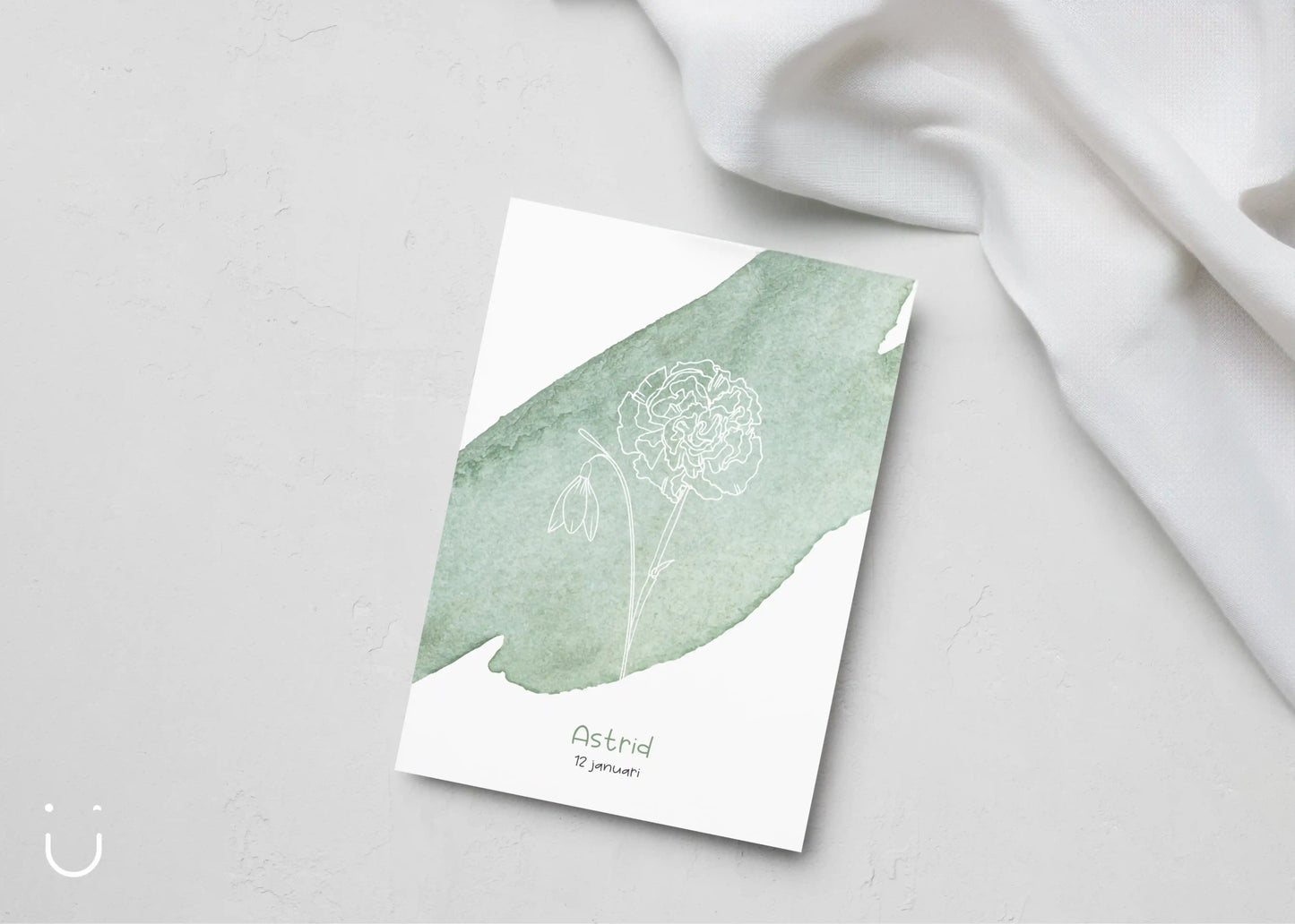Geboortekaartje "Geboortebloem" - Deugeniet - Geboortekaartjes