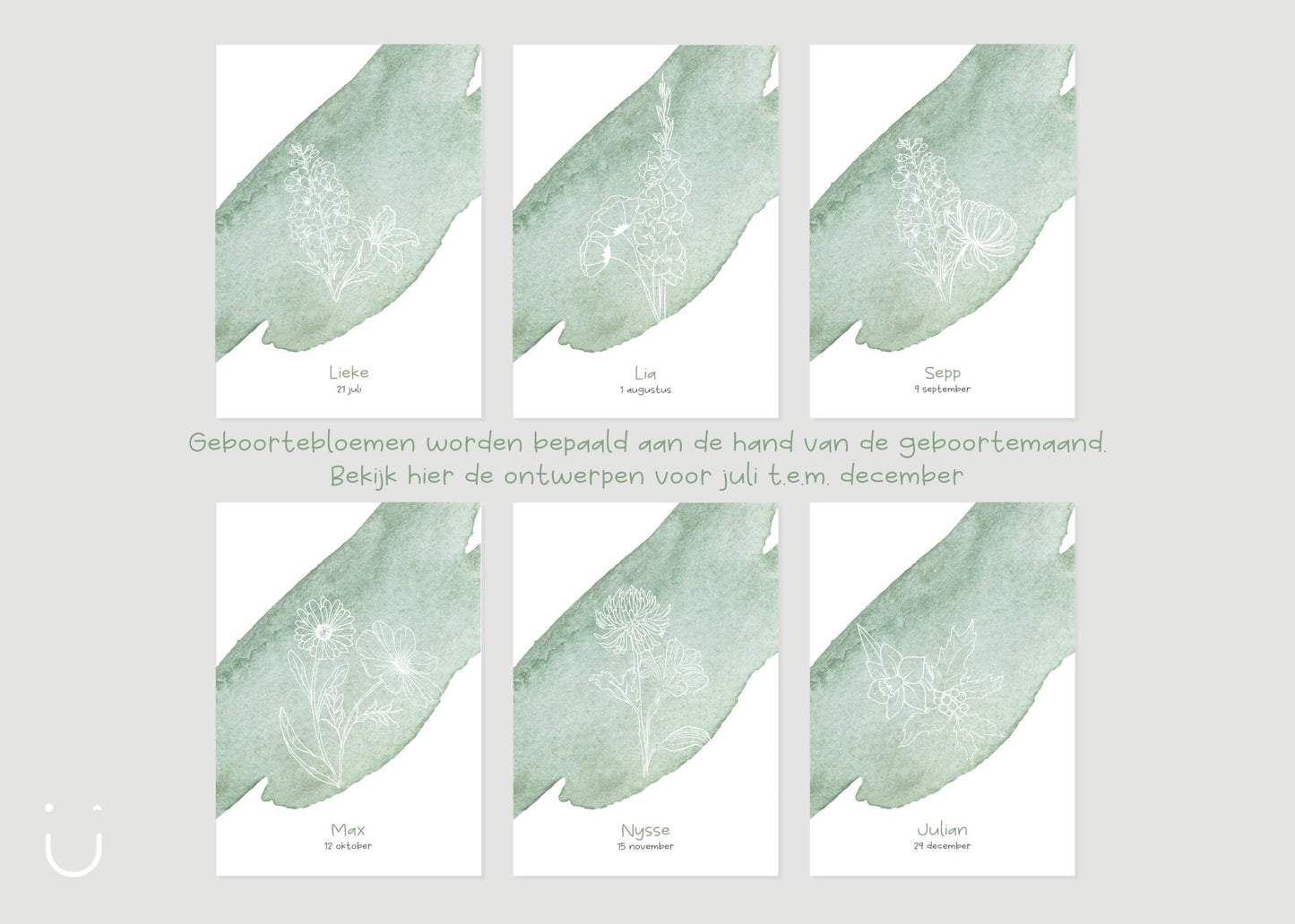 Geboortekaartje "Geboortebloem" - Deugeniet - Geboortekaartjes