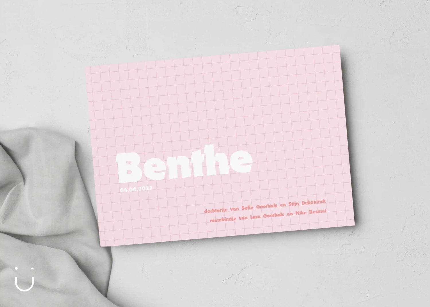 Geboortekaartje "The grid" - Deugeniet - Geboortekaartjes