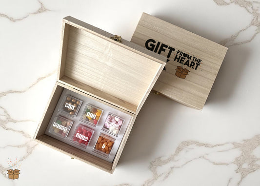 Houten snoepdoos - Peter vragen - Deugeniet - Meter/peter cadeaus