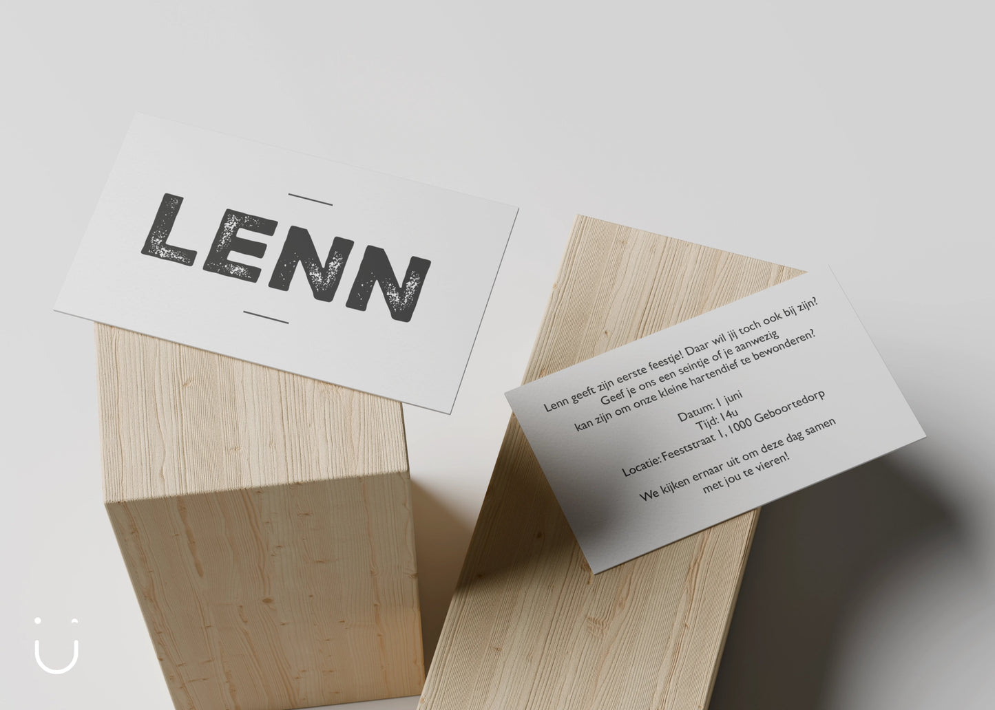 Kleine babyborrel kaartjes "BOLD" - Deugeniet -