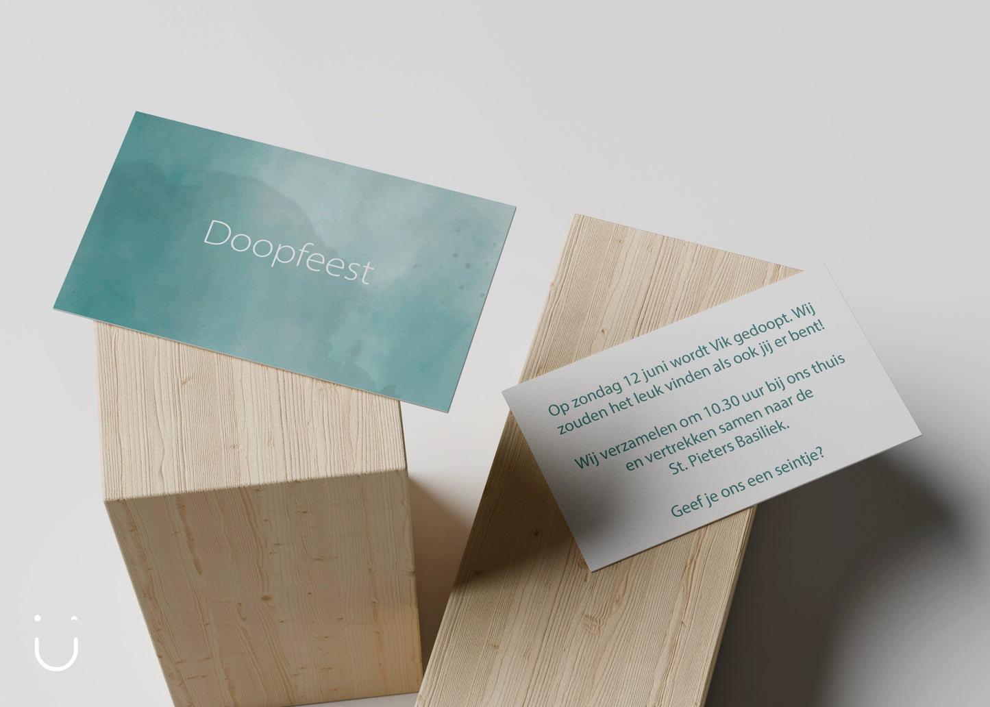 Kleine babyborrel kaartjes "In de sterren geschreven" - Deugeniet -
