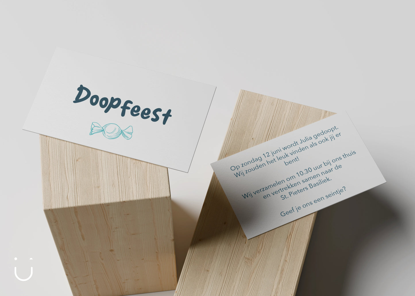 Kleine babyborrel kaartjes "Lollipopland" - Deugeniet -