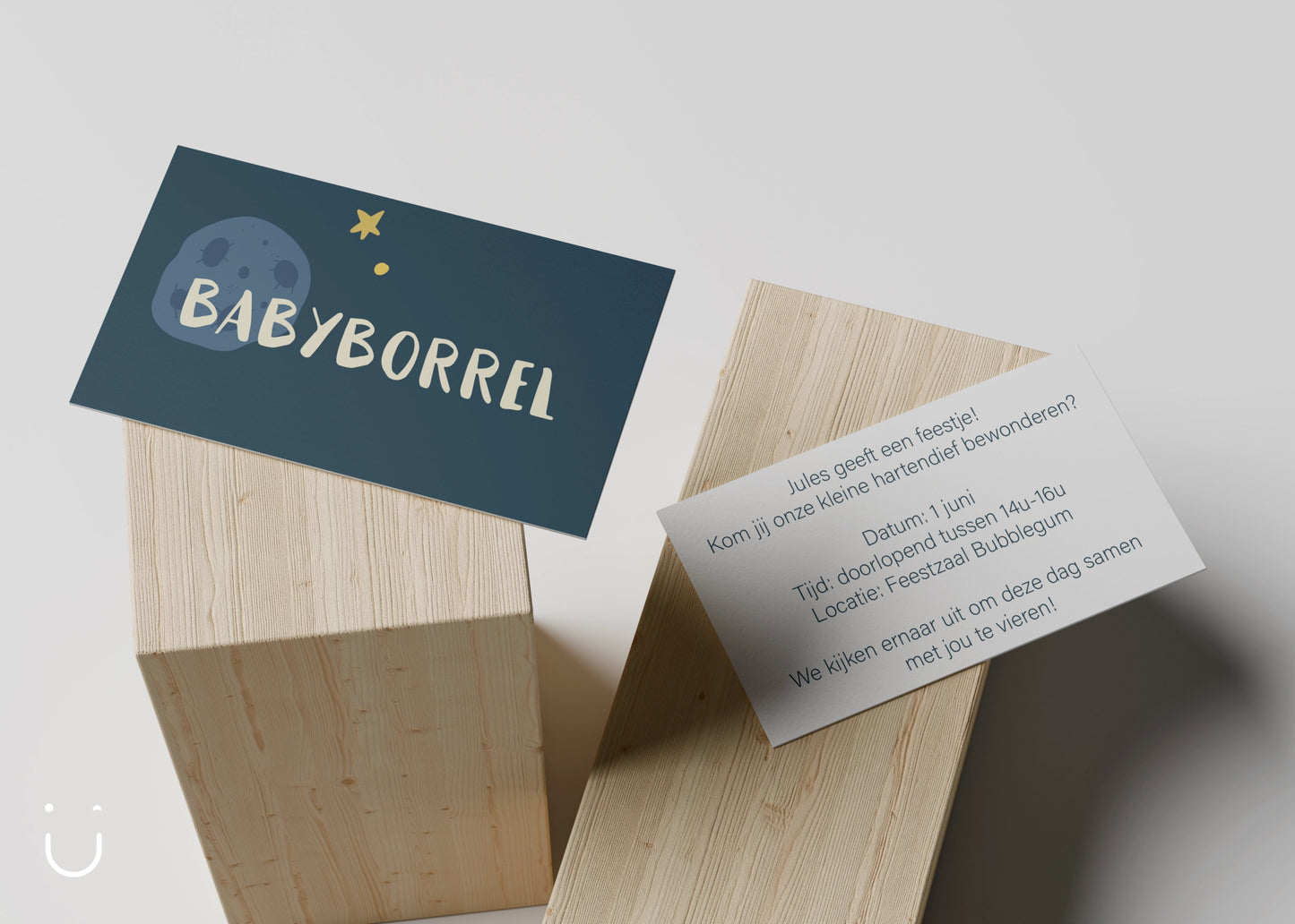 Kleine babyborrel kaartjes "Twinkle twinkle little star" - Deugeniet -