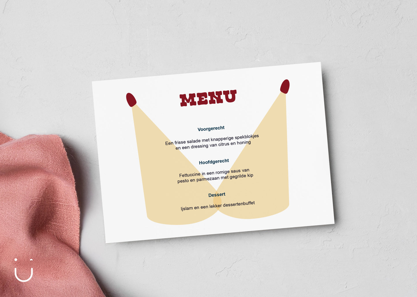 Menukaarten "Vintage circus" - Deugeniet - Menukaart communie