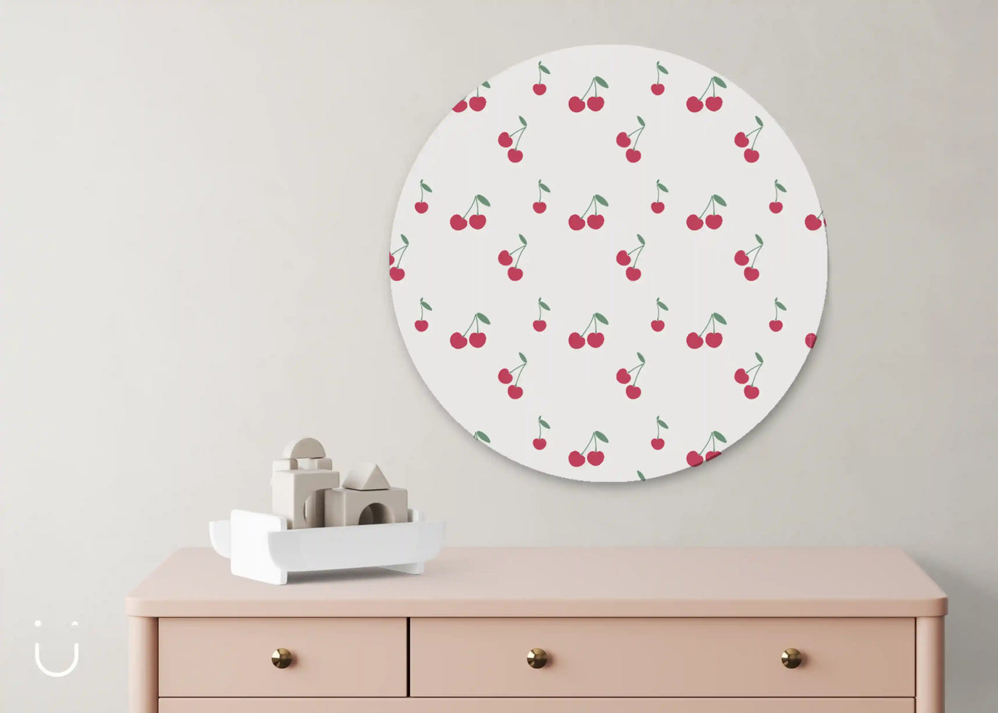 Muurcirkel "CHERRY" - Deugeniet - Muurcirkel babykamer