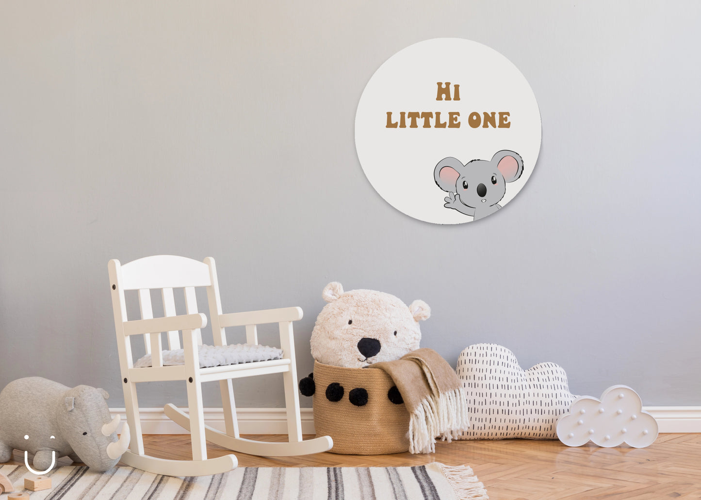Muurcirkel "Koalabeertje" - Deugeniet - Muurcirkel babykamer