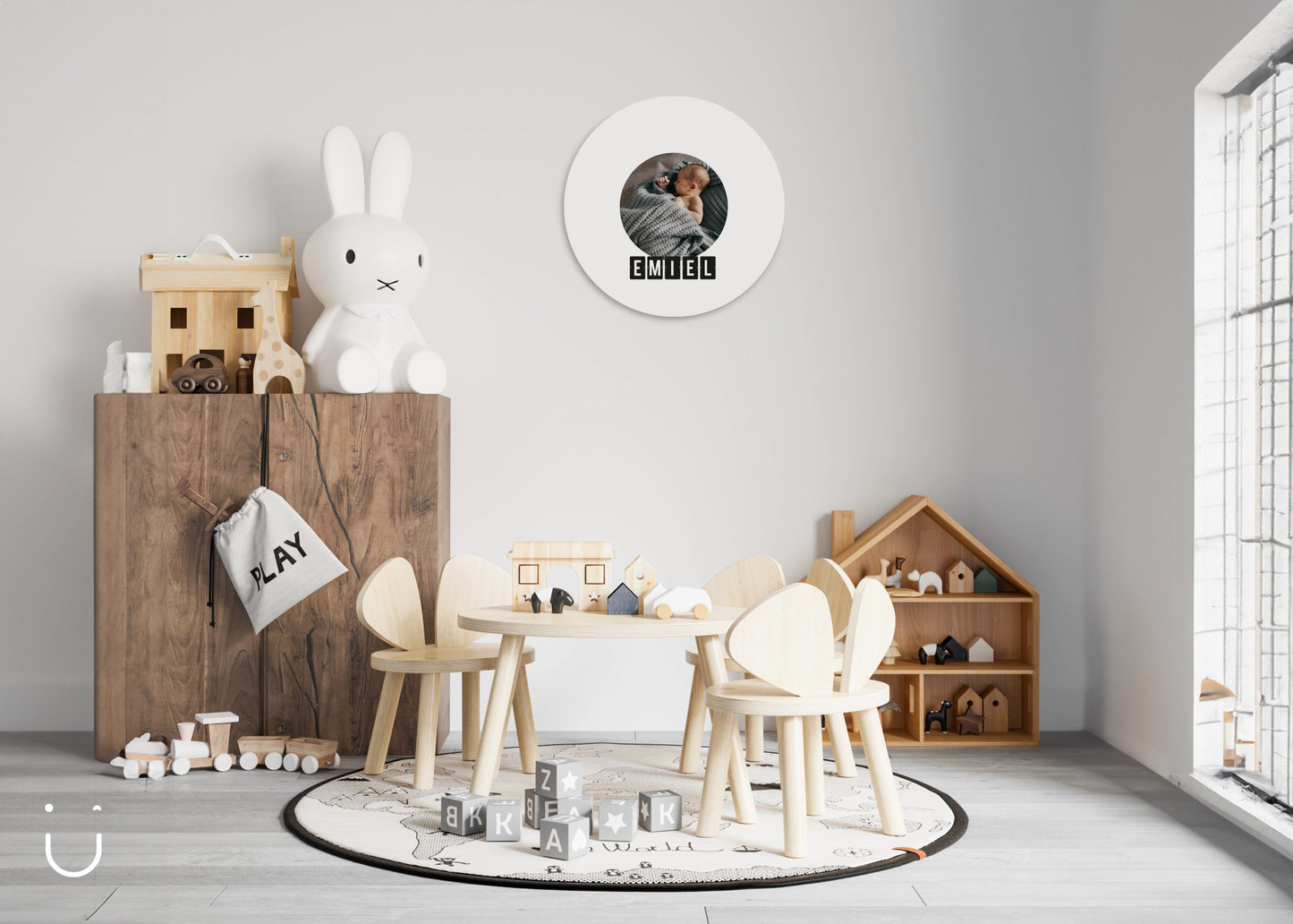 Muurcirkel "Picture Perfect" - Deugeniet - Muurcirkel babykamer