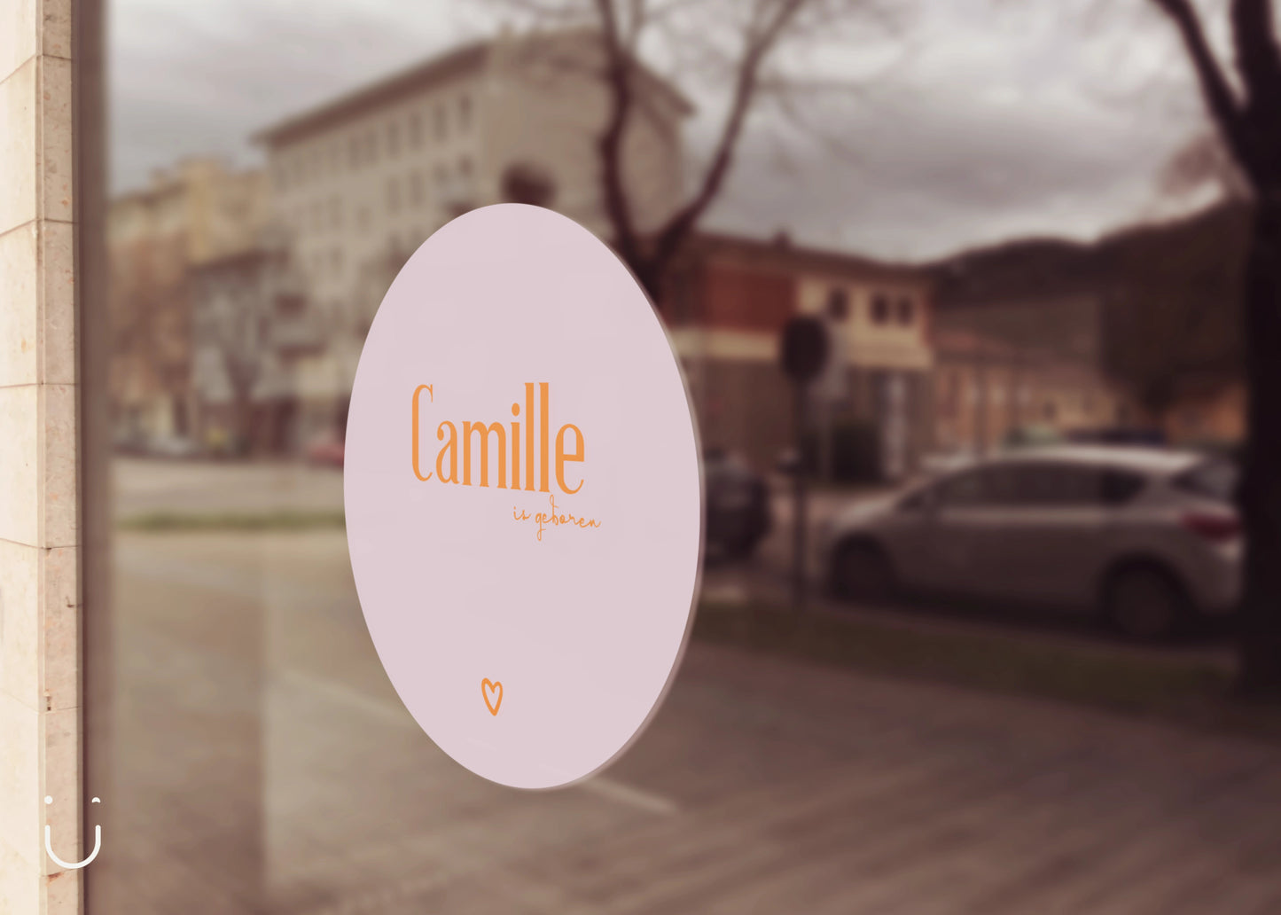 Raamsticker "LILA" - Deugeniet - Raamsticker geboorte