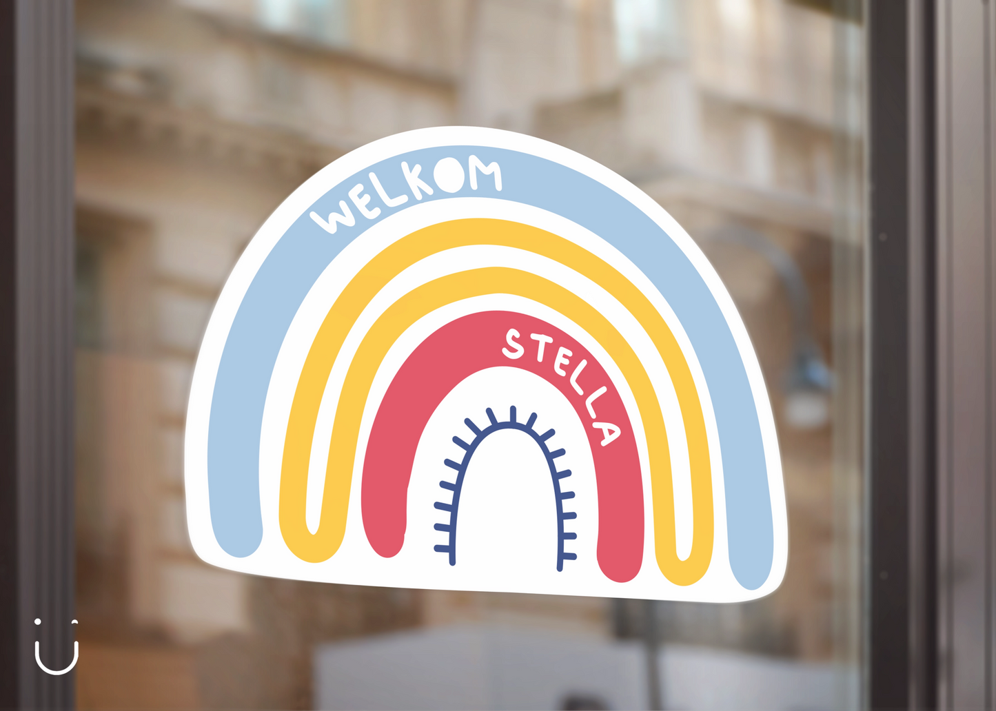 Raamsticker "Rainbow" - Deugeniet - Raamsticker geboorte