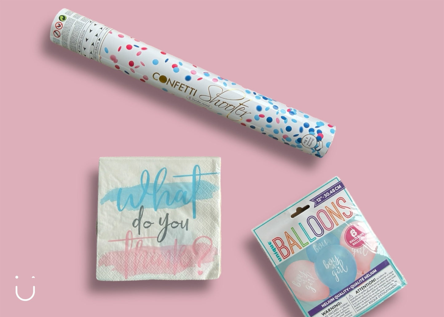Thema pakket gender reveal - roze - Deugeniet - Gender reveal