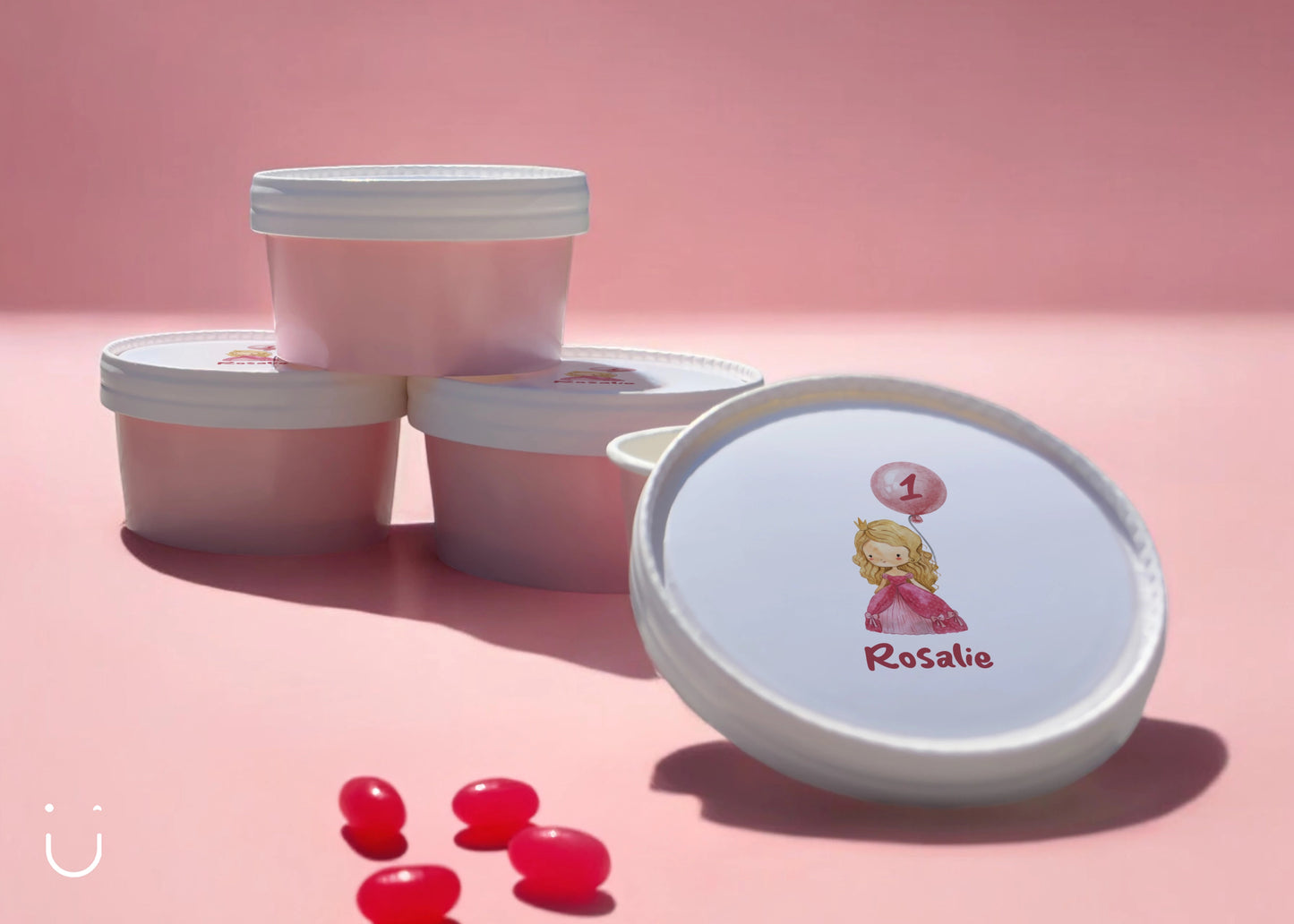 Traktatie 1 jaar Prinses roze - Deugeniet - Traktatie kinderfeestje