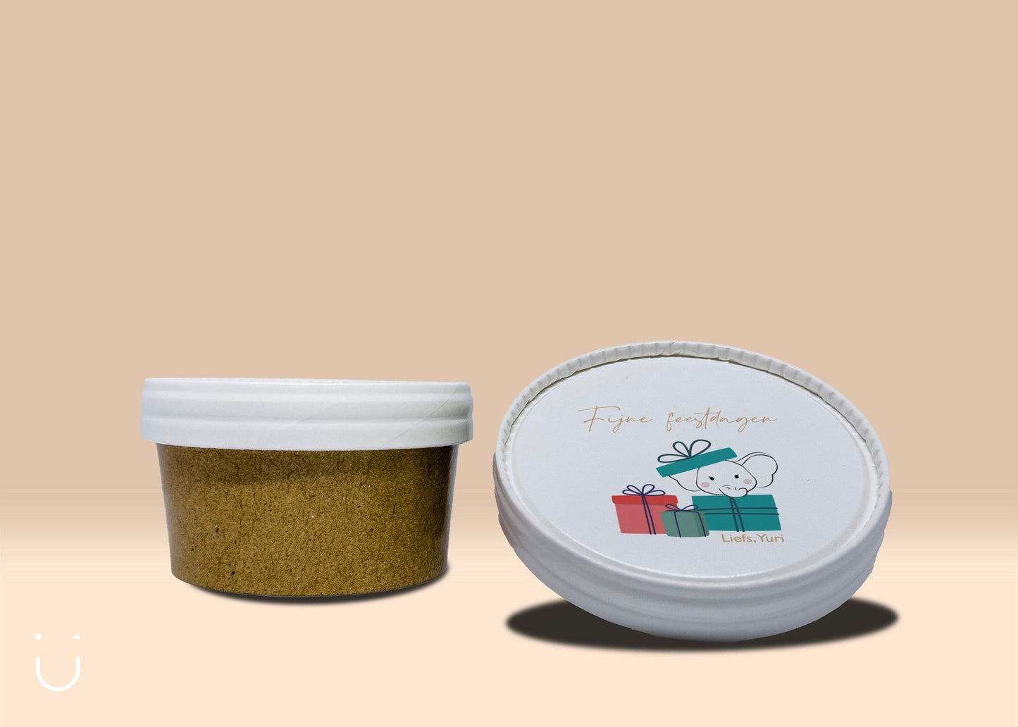 Traktatie "Fijne feestdagen" - Deugeniet - Met snoepjes