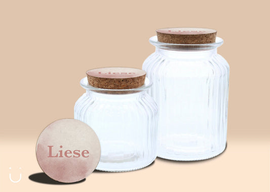 Uitdeelpot geribbeld "A star is born" - Deugeniet - Uitdeelpot doopsuiker